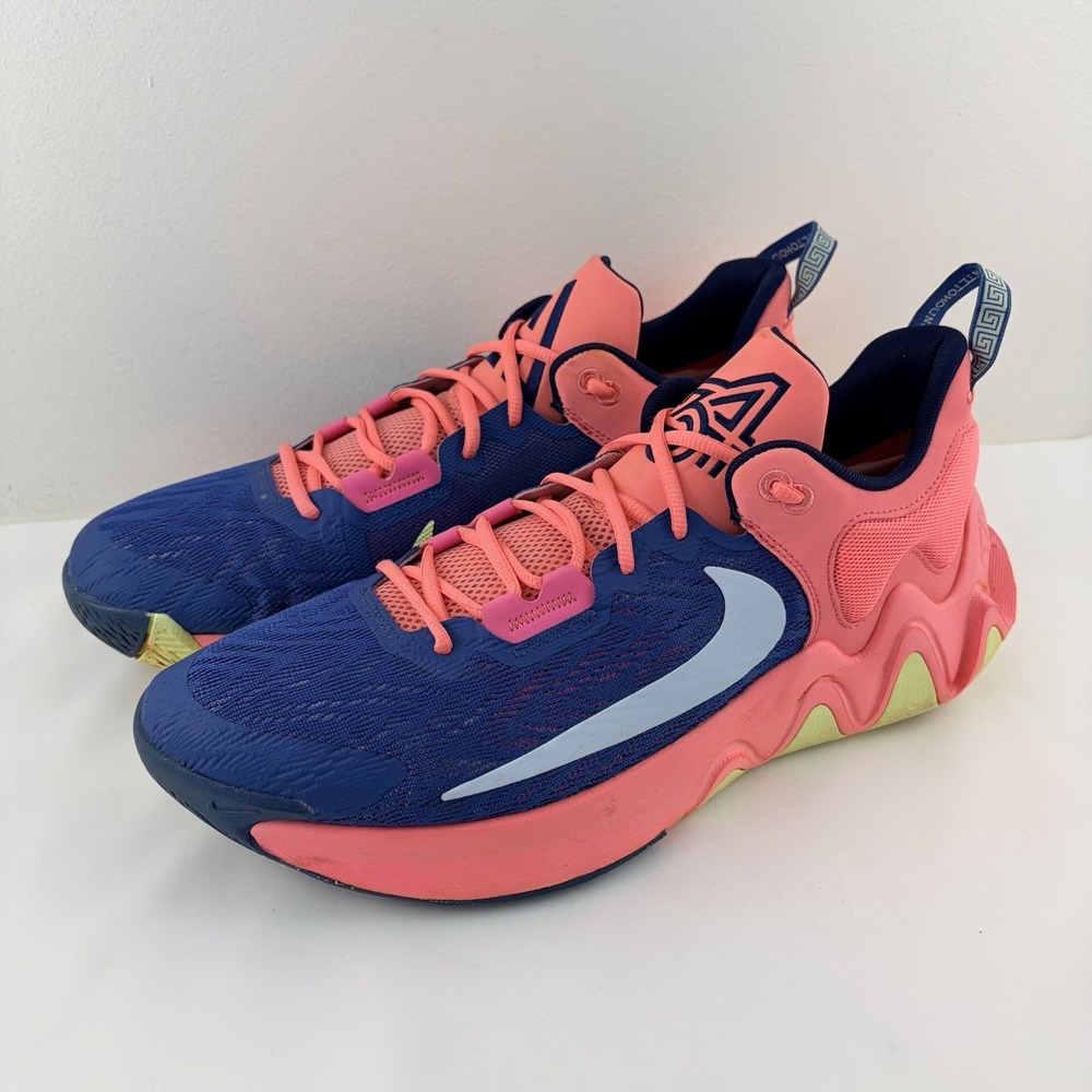 Nike Giannis Immortality 2 Mens 13 Dark Marina Blue Laser Crimson DM0825-400